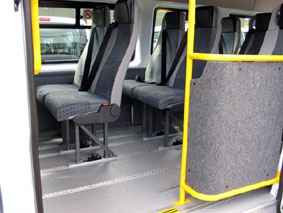 Removable Seats, Mounted in Aluminium Tracks